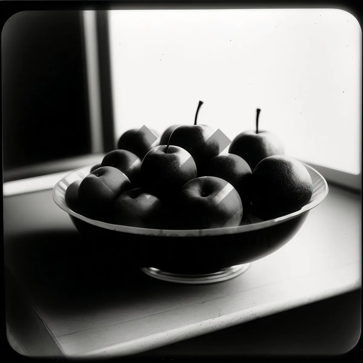 Picture of Fresh and Healthy Fruit Bowl with Olive and Apple