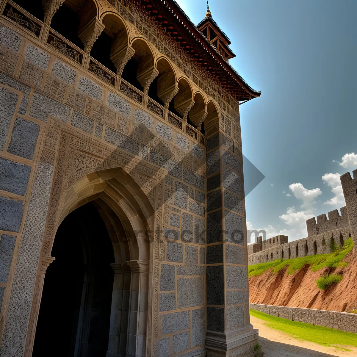 Picture of Historic Triumphal Arch: Iconic Landmark of Architectural Grandeur.