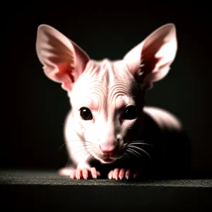 Curiosity-filled adorable mouse with fluffy fur and inquisitive eyes