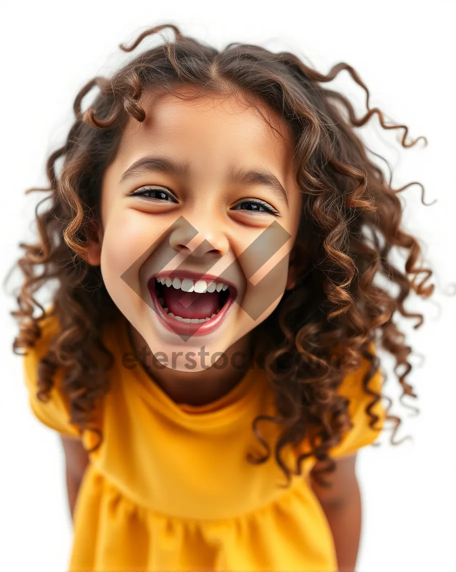 Picture of Attractive Afro model with captivating smile and eyes