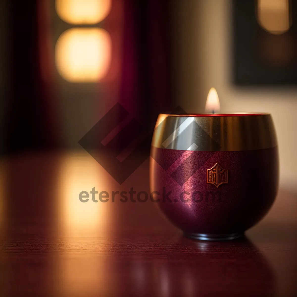 Picture of Tranquil Candlelight Flickering in a Cup