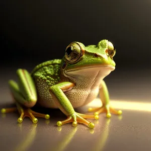 Eyed Tree Frog Close-up: Colorful Amphibian Wildlife