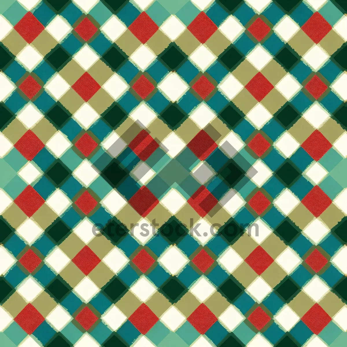 Picture of vibrant checkered pattern design for textile background