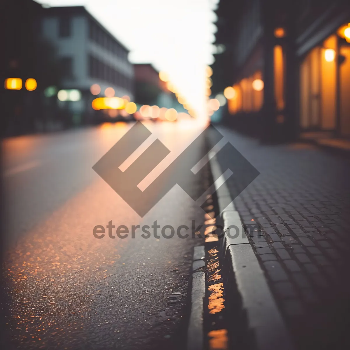 Picture of City Skyline Drive: Nighttime Urban Street Motion