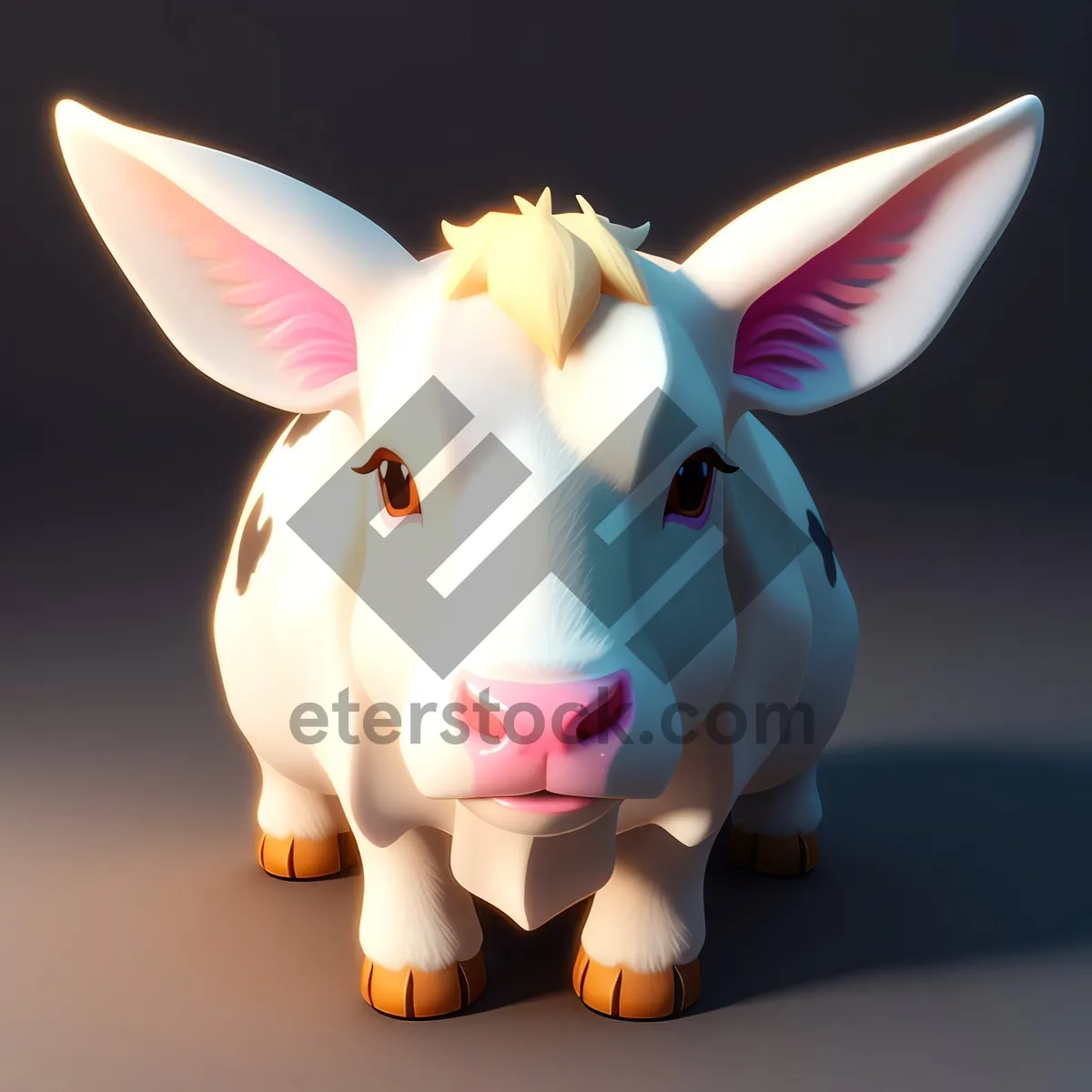 Picture of Pink Piggy Savings Bank: Ceramic Pig for Financial Planning