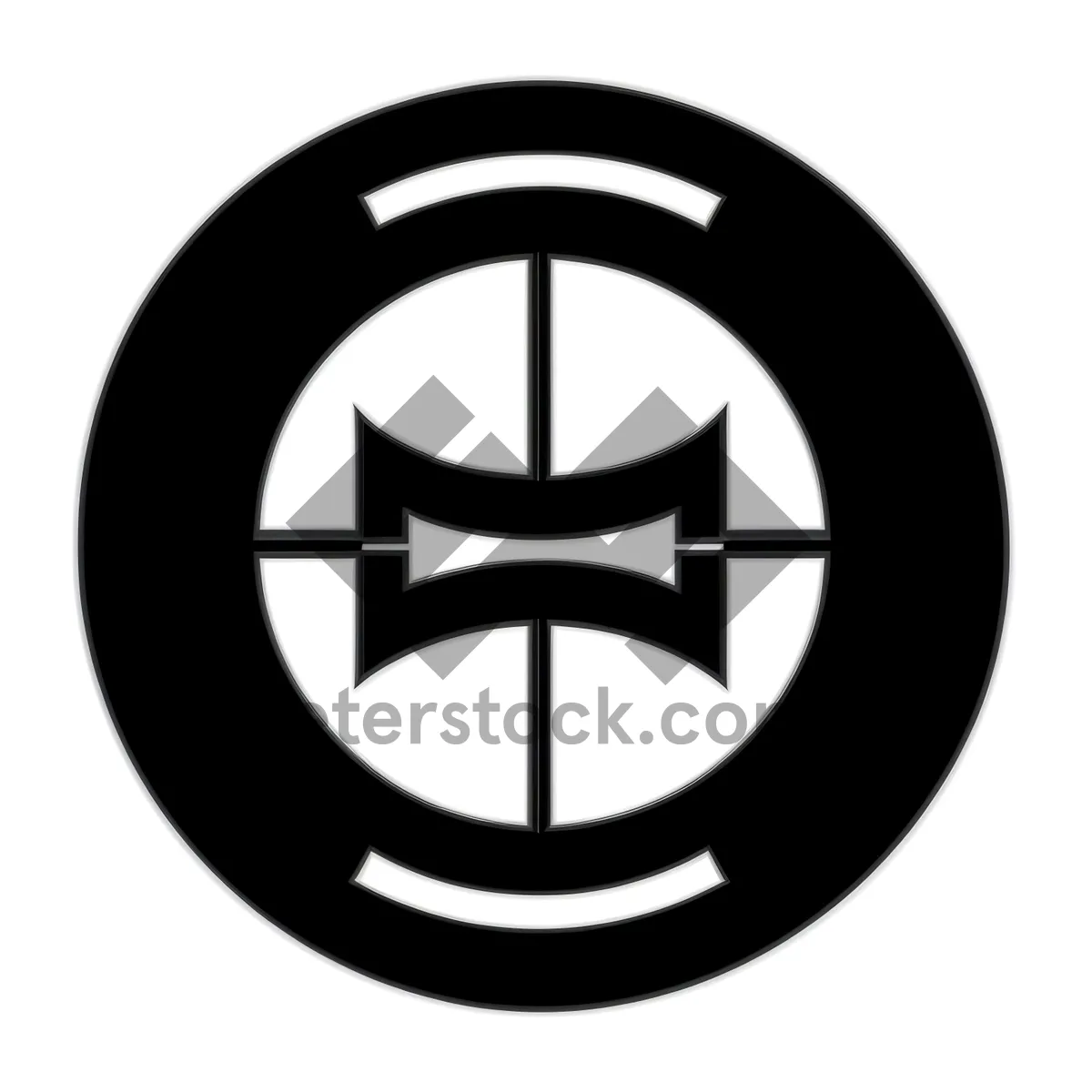 Picture of Web Hazard Button: Round Glossy Business Icon