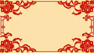 Pink Floral Swirl Design Element with Leaves