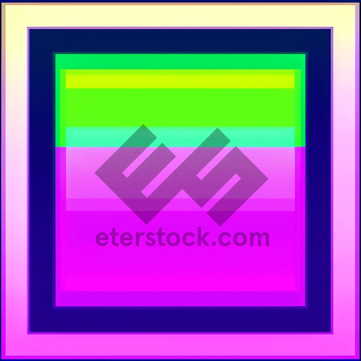 Picture of Modern Shiny Frame Design: Blank Art Template with Bright Space