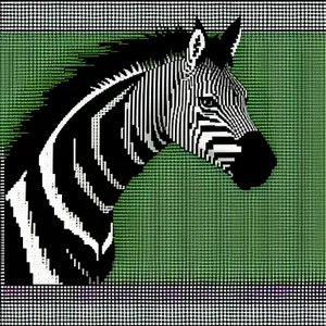 Futuristic Zebra in Modern Safari