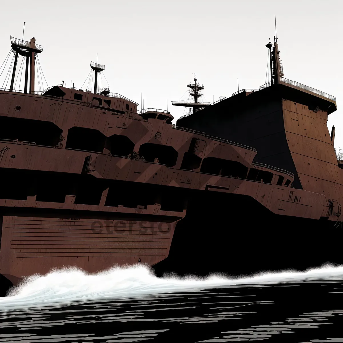 Picture of Historic church tower in old city skyline landmark.