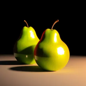 Fresh and Healthy Apple Slices with Candle