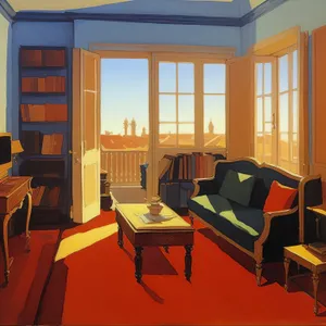 Modern Classroom Interior with Stylish Furniture and Wood Flooring