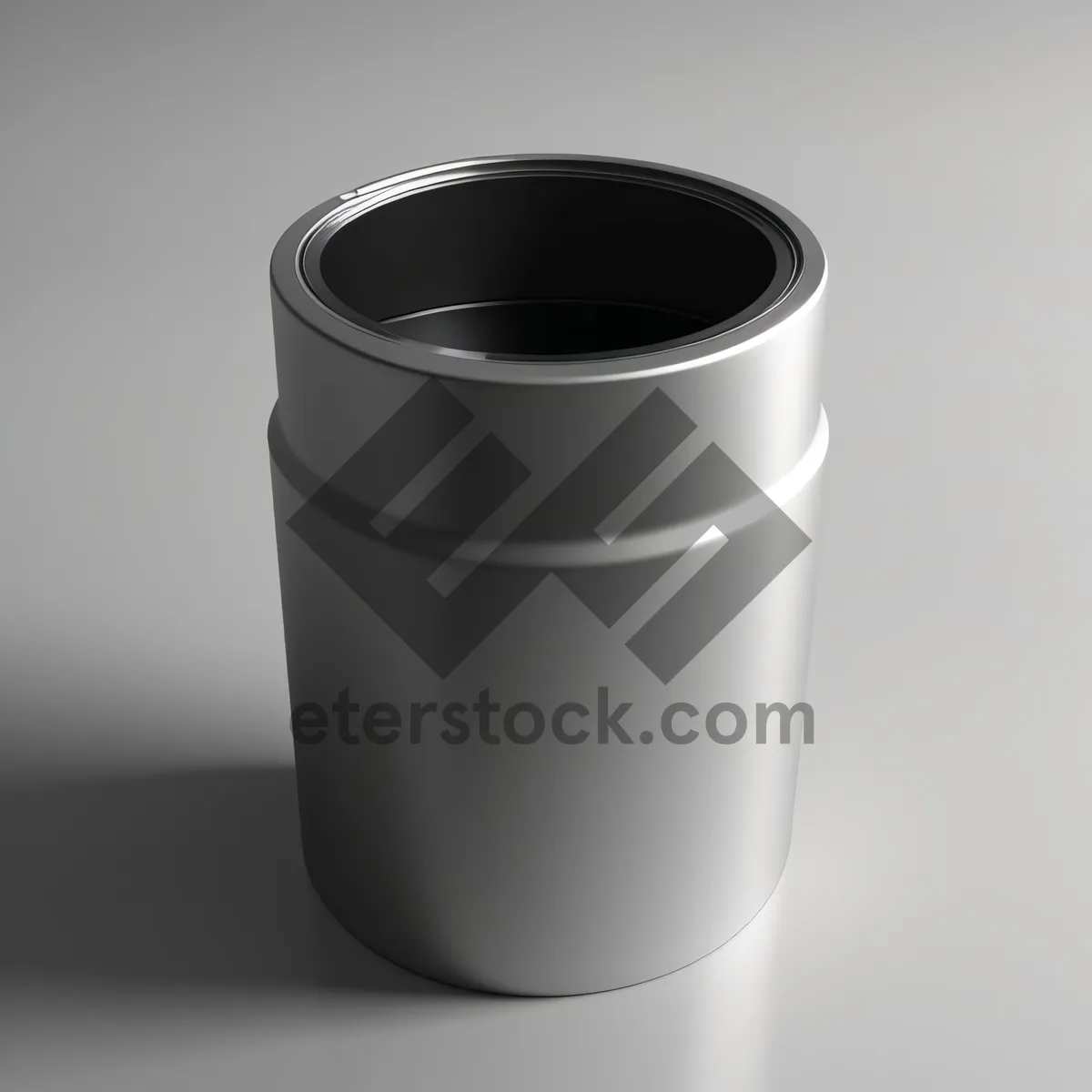 Picture of Empty coffee mug on garbage can