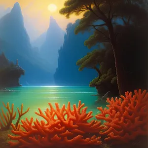 Vibrant Reef Life in Sunlit Tropical Waters