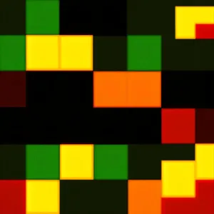 Colorful Geometric Mosaic Tile Pattern