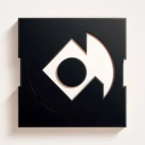 Snapshot symbol: 3D black videodisk icon
