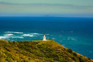 Ocean Cape Tower and Lighthouse on Cliff