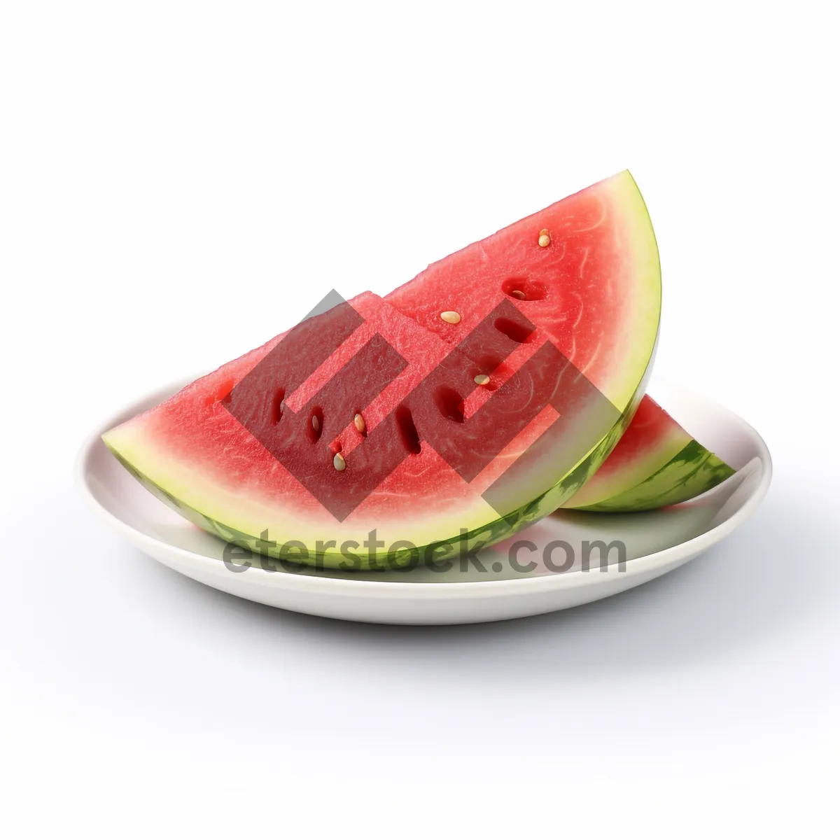 Picture of Fresh Watermelon Slice - Juicy and Sweet Fruit Snack