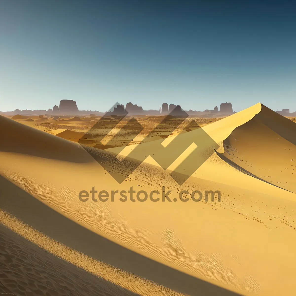 Picture of Vibrant Desert Dunes under Moroccan Sun