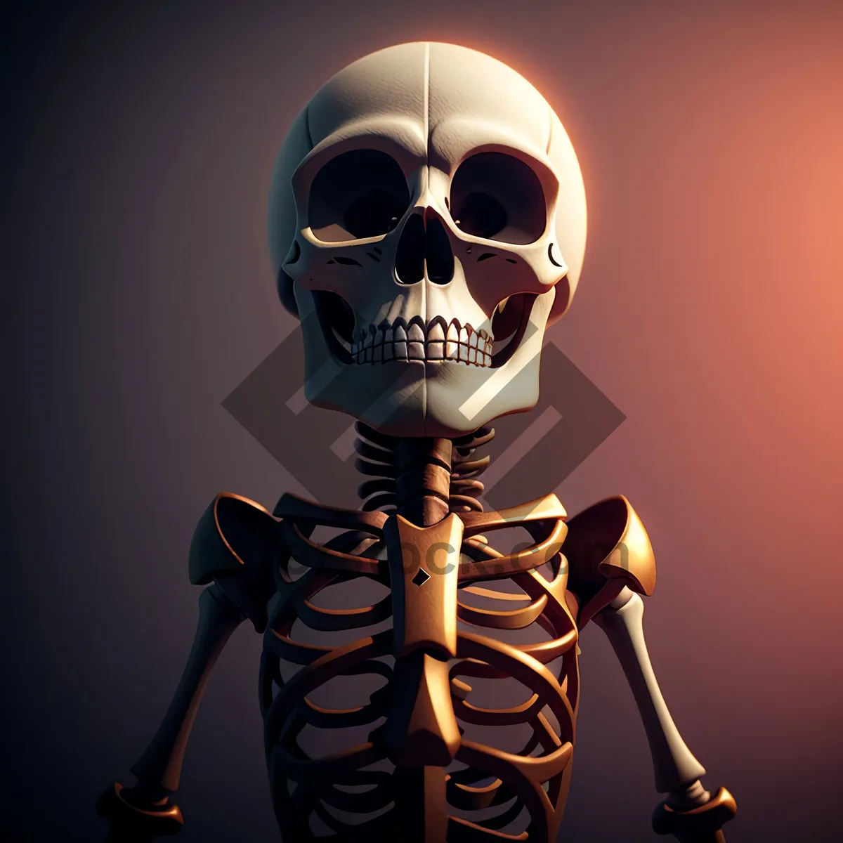 Picture of Terrifying Pirate Skeleton with Poison Skull