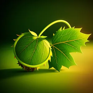 Vibrant Leaf Motion Graphic Wallpaper Design