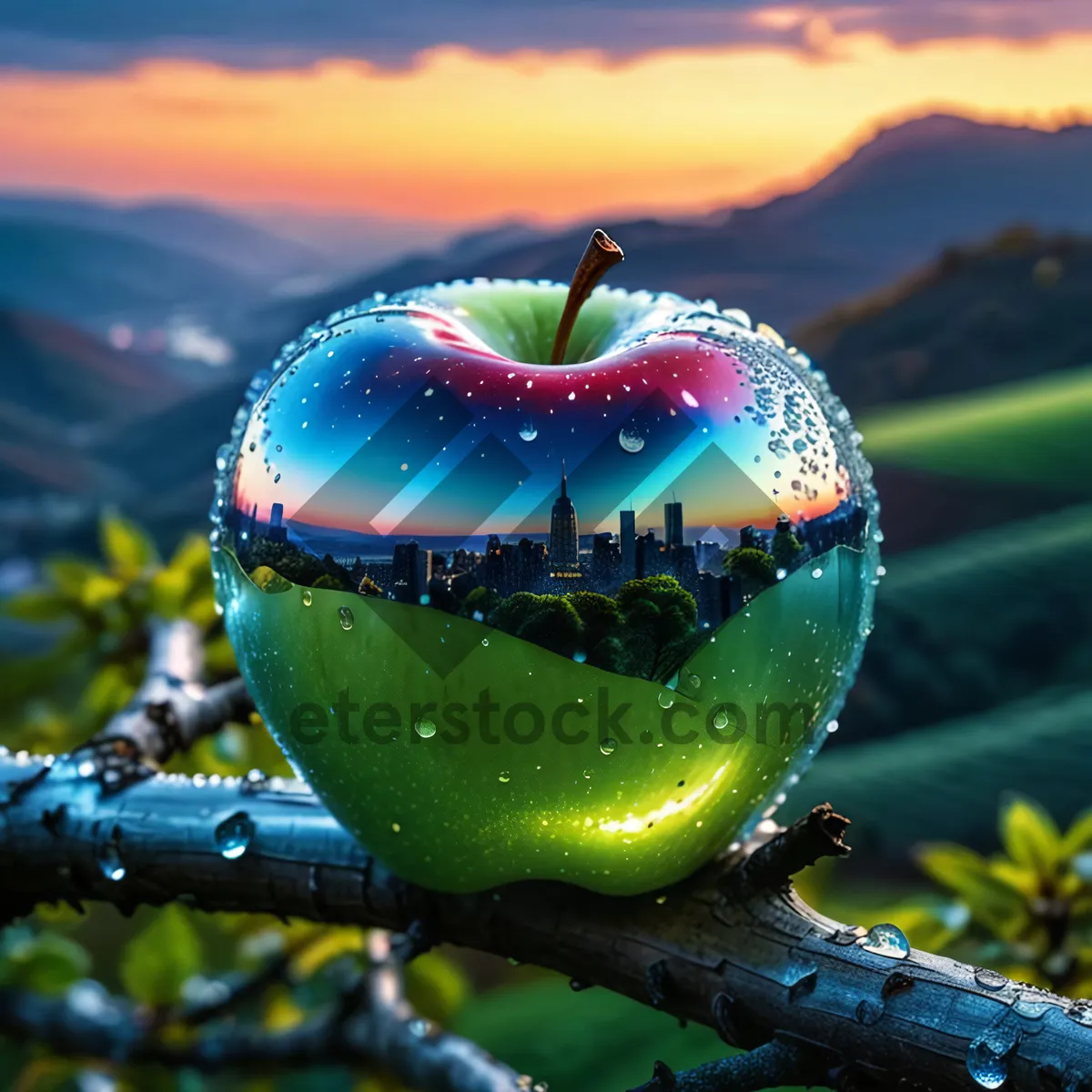 Picture of Fresh and Juicy Empire Apple, Perfect for Healthy Eating