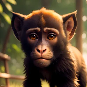 Adorable Orangutan Kitty with Expressive Eyes