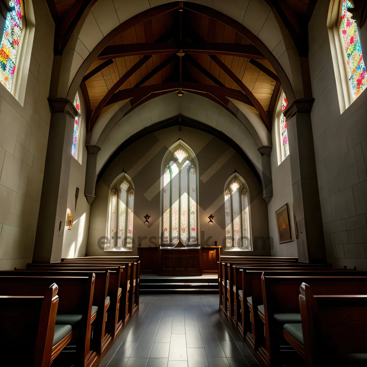 Picture of Timeless Majesty: A Glimpse into Ancient Cathedral's Sacred Roof