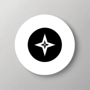 Modern glossy round web buttons set with black icons.