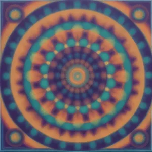 Colorful Geometric Art Mosaic Circle - Digital Wallpaper