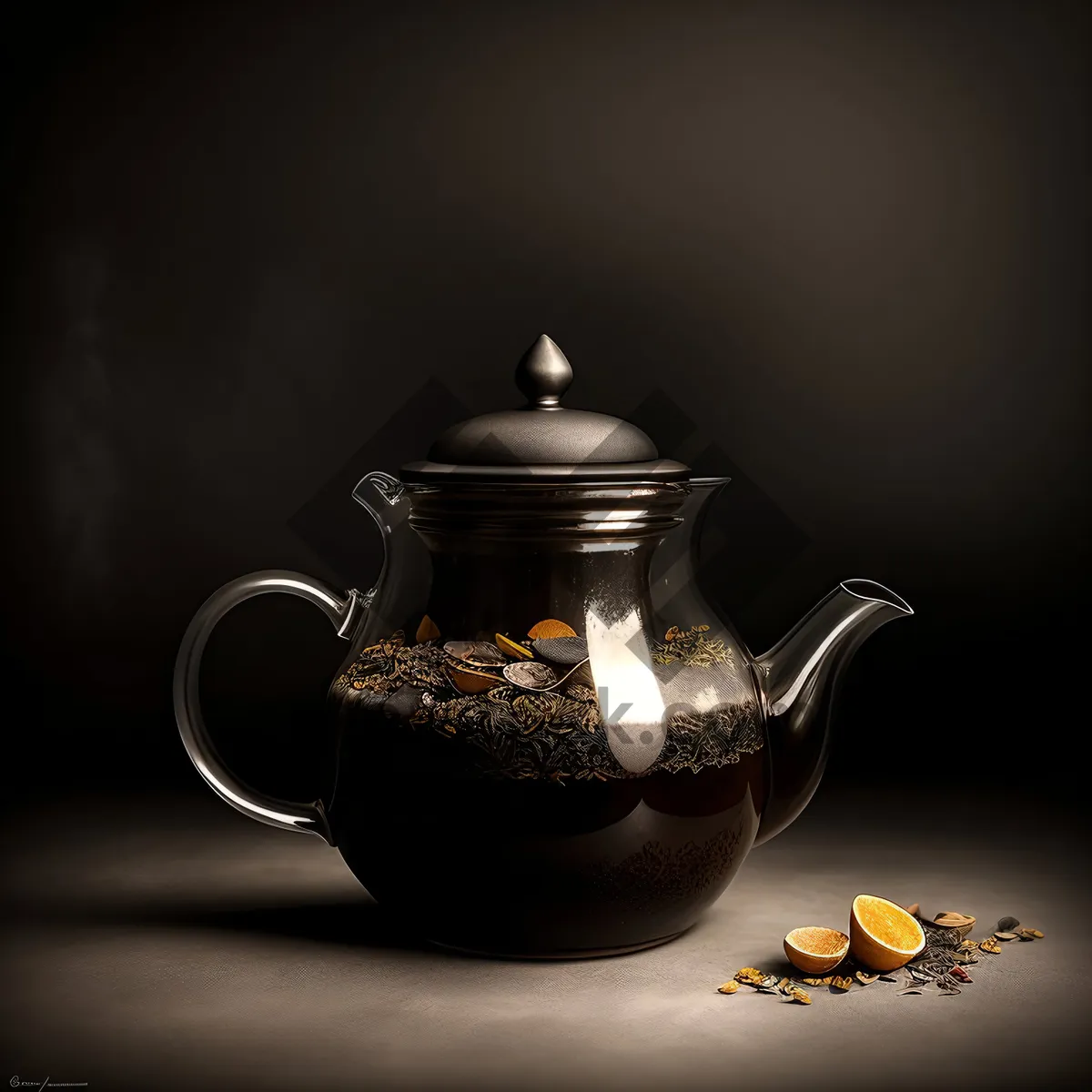 Picture of Traditional Ceramic Teapot for Hot Beverages