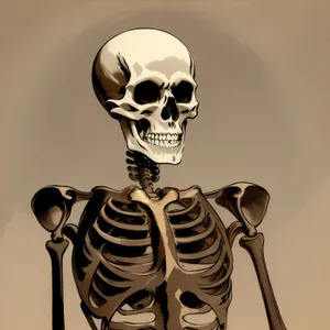 Haunting Skull in Disguise: Spooky Skeleton Mask