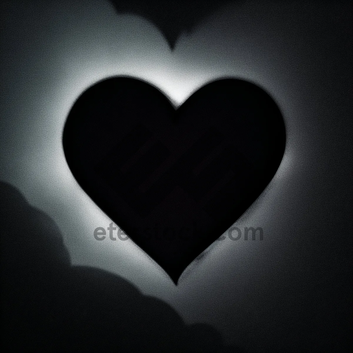 Picture of Black Gem Design: Dark Symbolic Graphic Shape