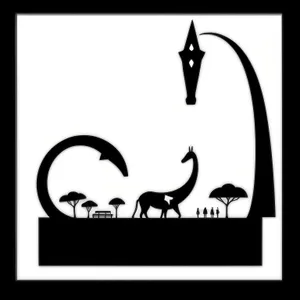 Silhouette Tracing: Black Art Frame Design