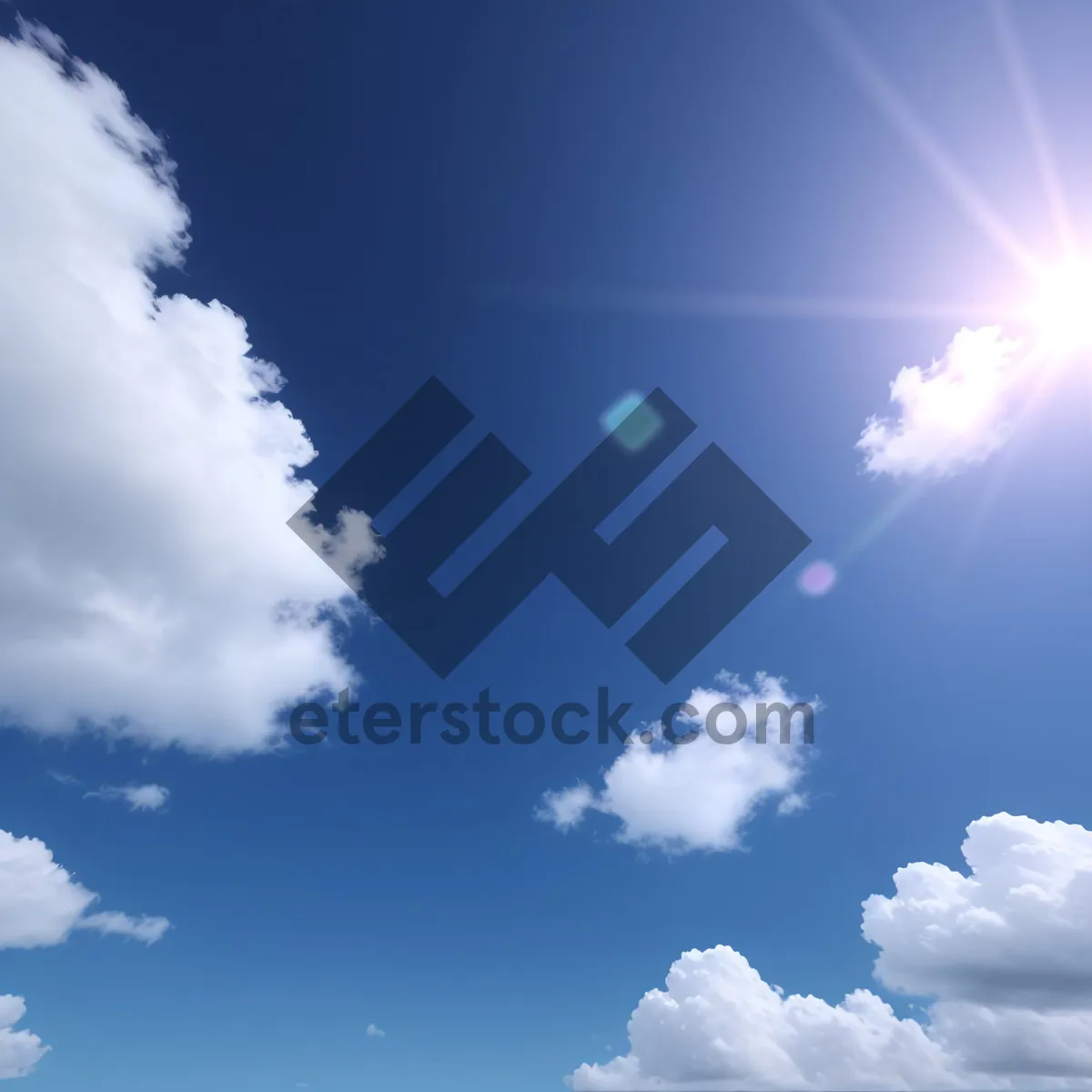Picture of Vibrant Cloudscape under Sunny Skies