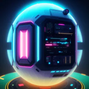 Shiny LED Light Diode Button - Modern Design