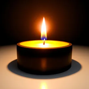 Shiny Flame Candle Button