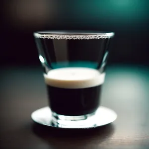 Creamy Cappuccino in Glass Mug