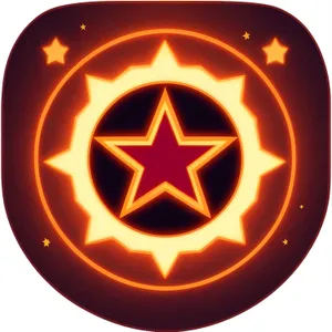 Black and Orange Pumpkin Button Icon