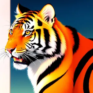 Striped Feline in the Wild: Tiger Cat