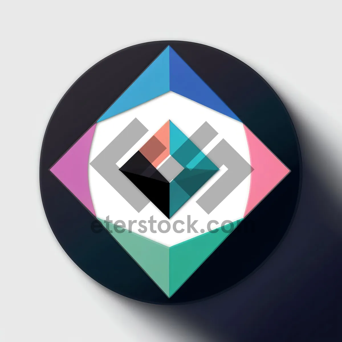 Picture of Patriotic Flag Button: Shiny Round Web Icon Design