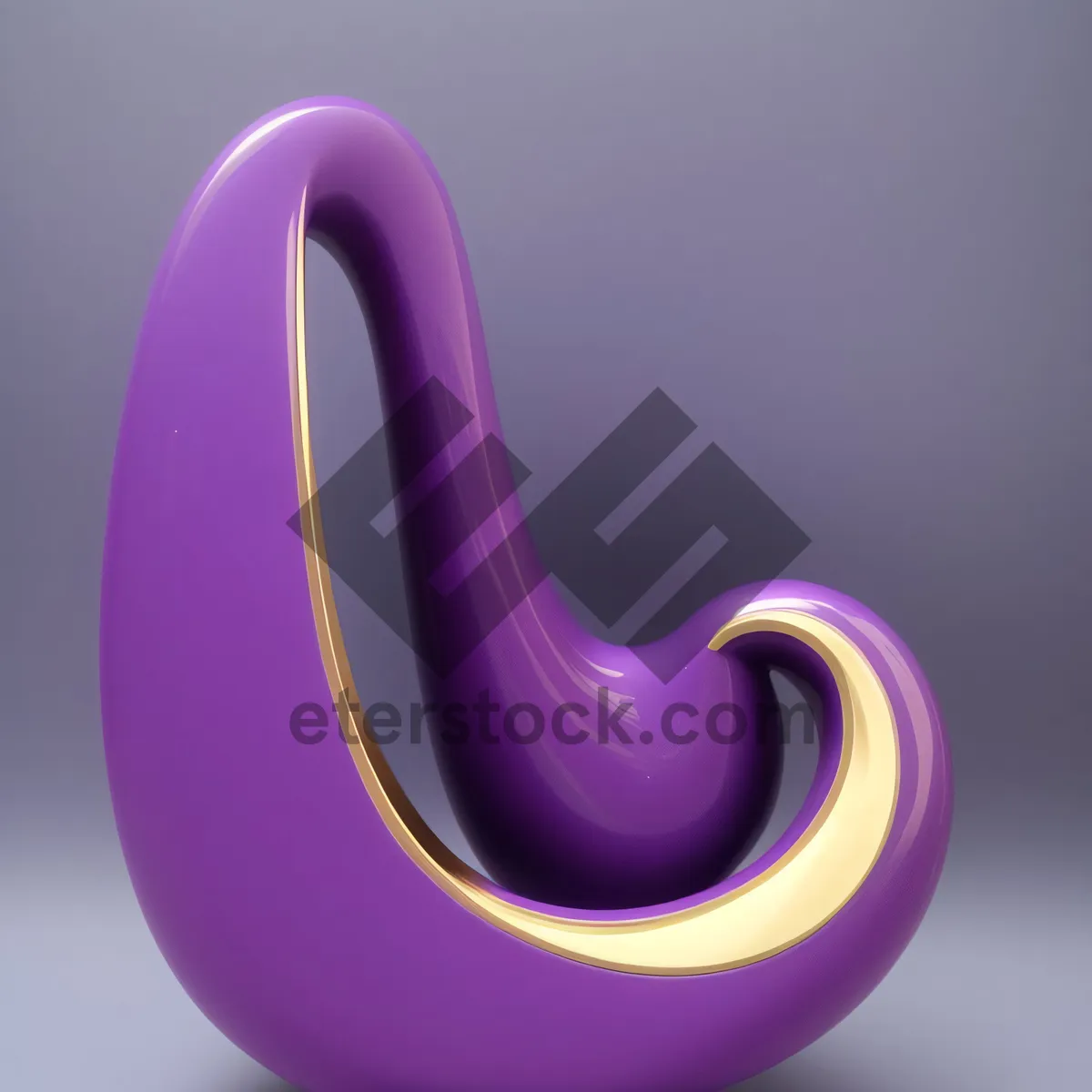 Picture of Shiny 3D Symbol with Modern Design