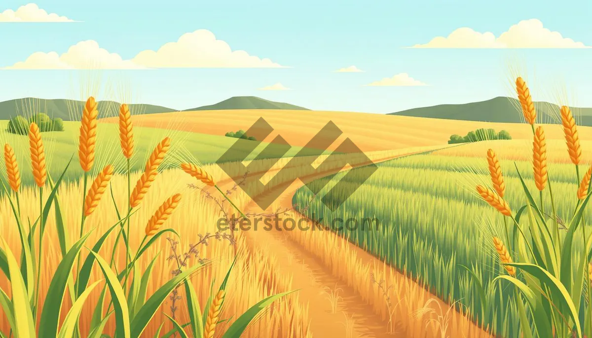 Picture of Autumn cereal fields under sunny skies