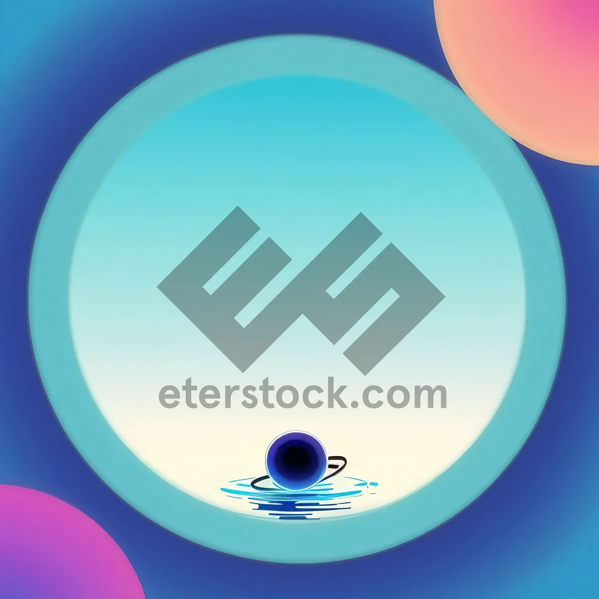 Picture of Glowing Moon Circle Button - Shiny, Iconic Design