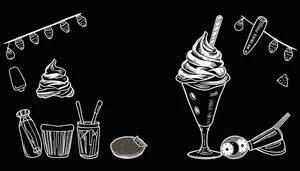 Black graphic art design