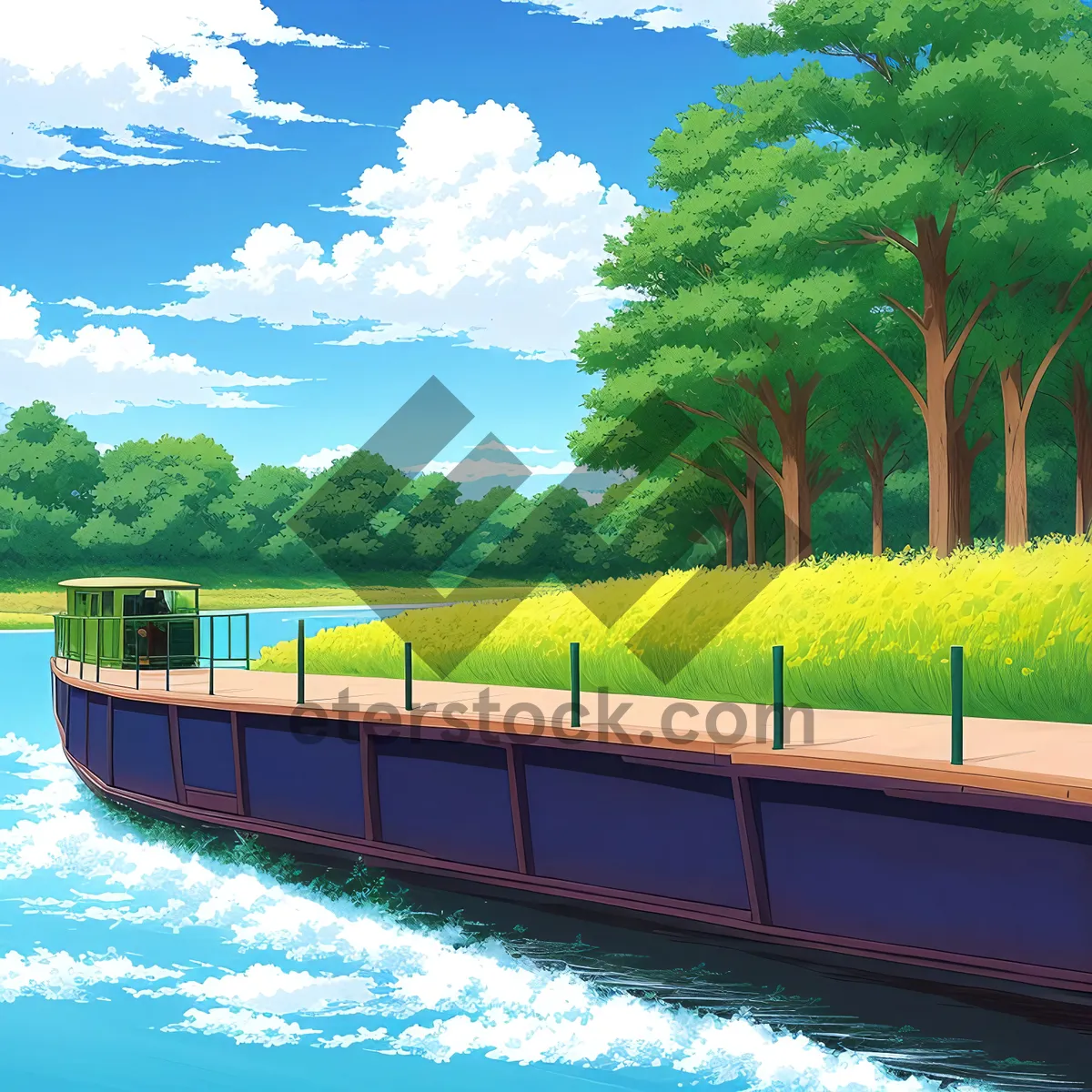 Picture of Serene Waterscape amidst Majestic Skies