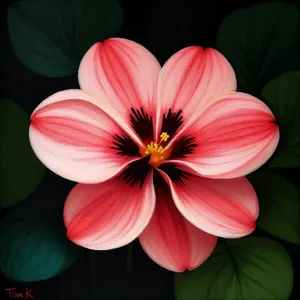 Pink Geranium Blossom in Vibrant Garden