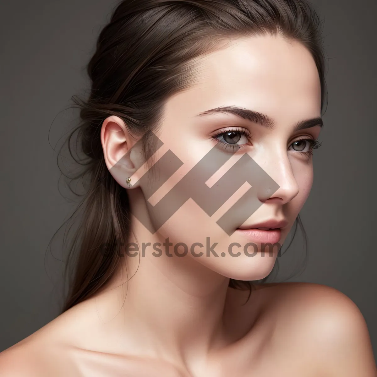 Picture of Sultry Beauty: Attractive Model with Radiant Skin