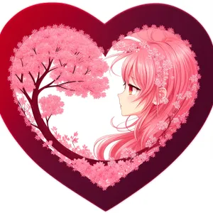 Valentine's Day Love Heart Graphic Decoration