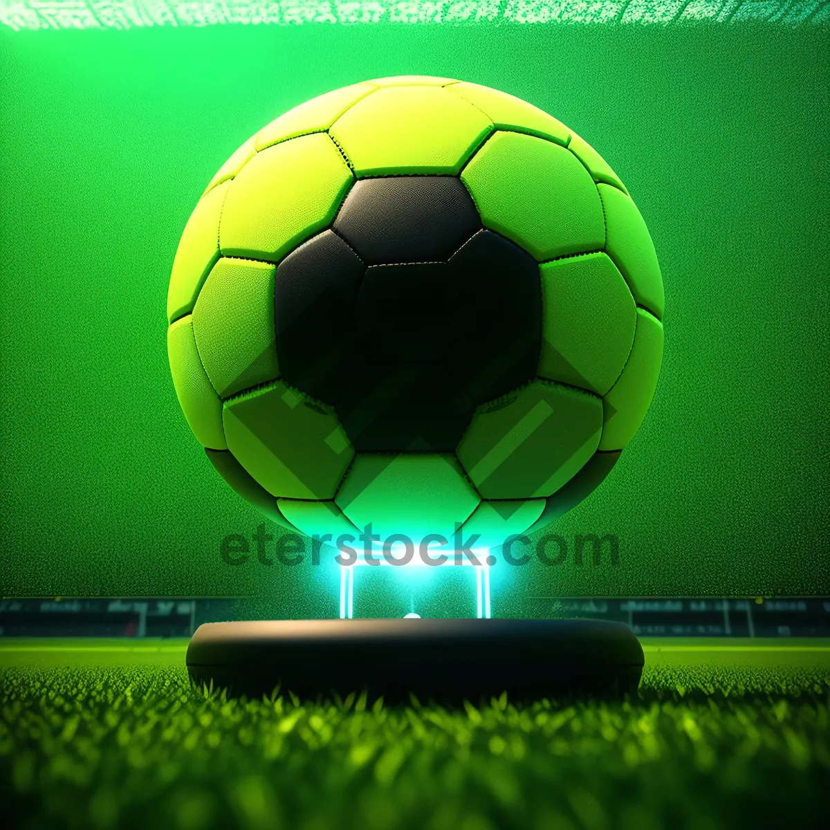 Picture of Black round soccer ball icon symbol design